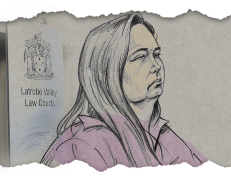 Court sketch of Erin Patterson